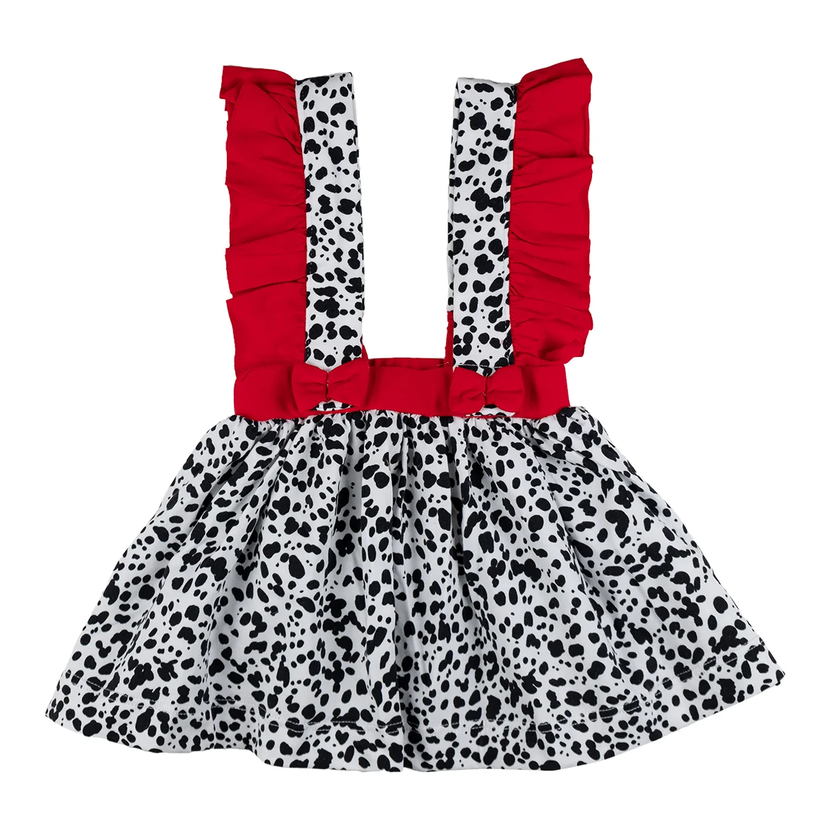 DSCF4083 copy Suknja sa tregerima za devojčice Dalmtatiner crvena