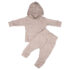 Komplet za bebe sa kapuljačom Beige