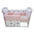Bebi posteljina Teddy bear roze