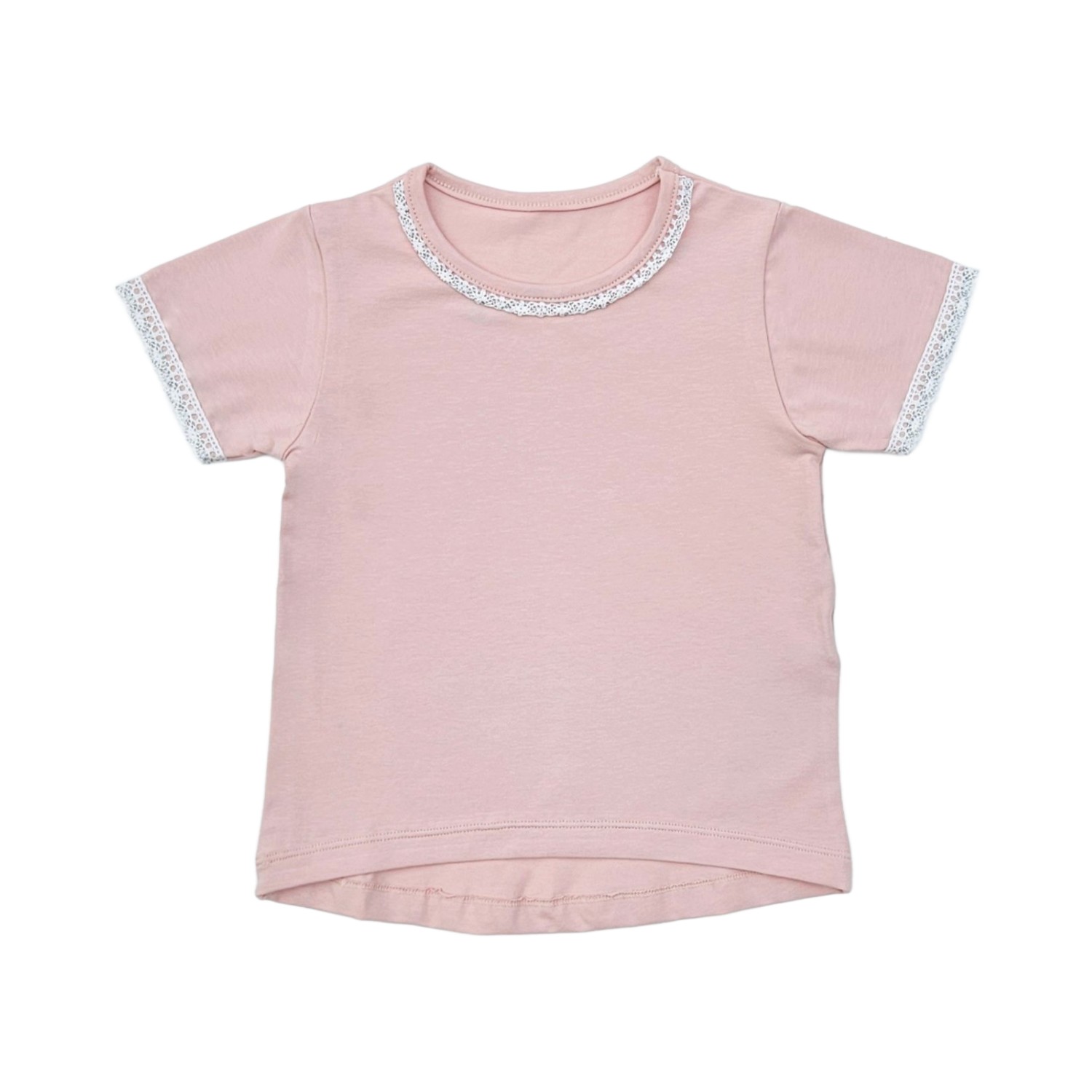Majica za devojčice čipka roze